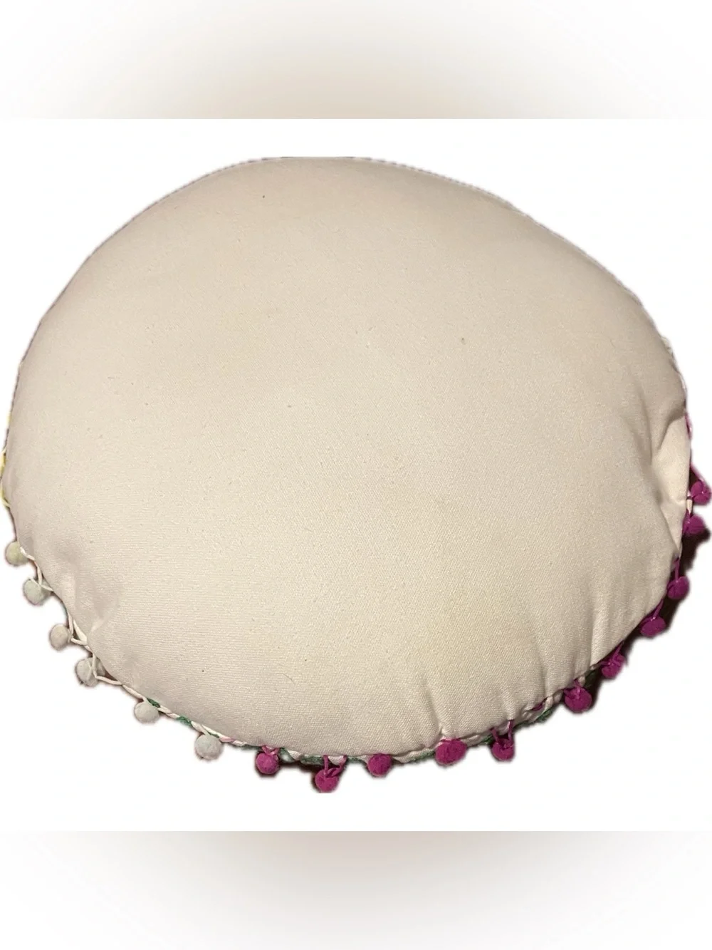 Round Decorative Pillow - Multicolor Boho Medallion